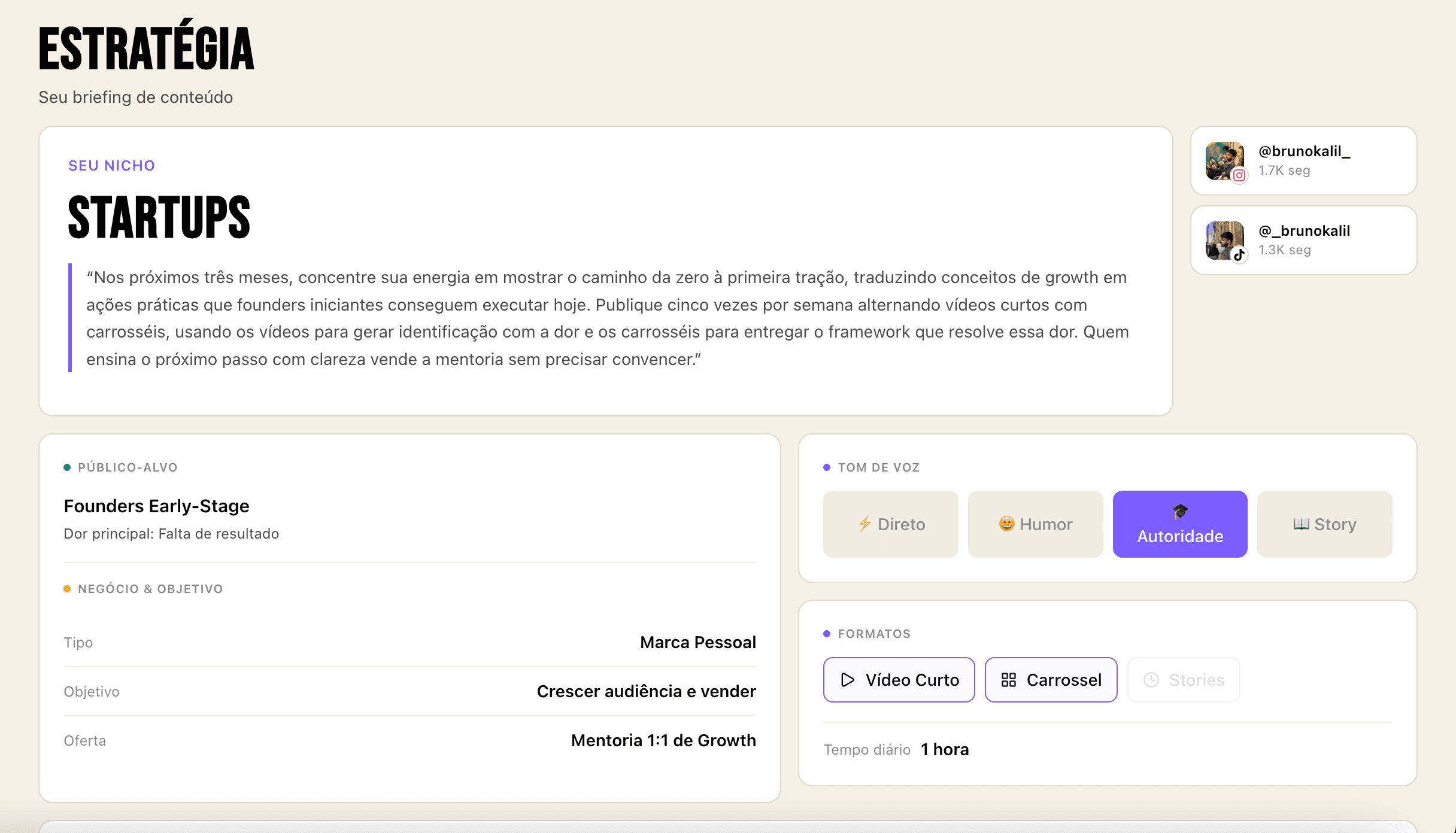 Planejamento de Conteúdo para Instagram com IA